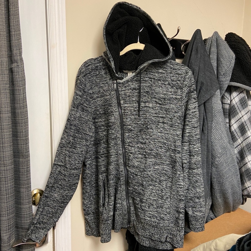 Calvin Klein Slanted Zip Fashion Hooded Jacket